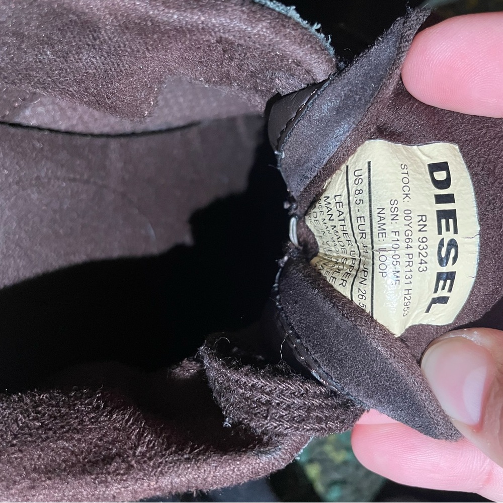 Vintage Brown Diesel Loop Shoes - Picture 4 of 5